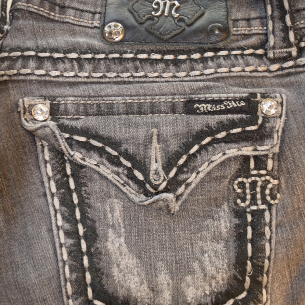 Miss Me Vintage Women’s Gray/Black Jeans